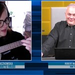 Joanna Kołaczkowska w RMF FM śpiewa i gra na ukulele
