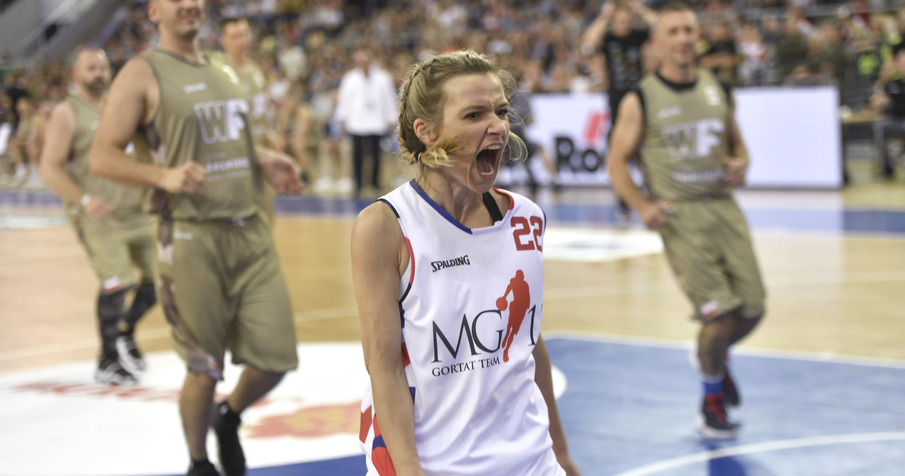 Joanna Koroniewska podczas meczu charytatywnego Gortat Team vs. Wojsko Polskie / Mieszko Piętka /AKPA