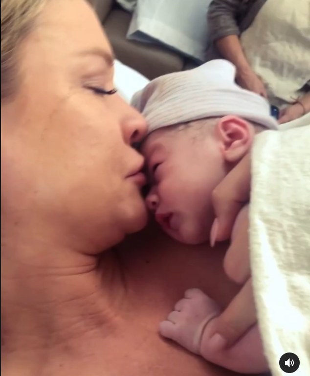 Joanna Krupa podczas porodu /Instagram /Instagram