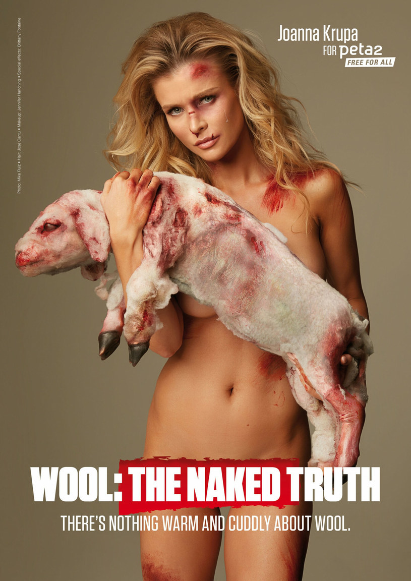 Joanna Krupa w kampanii PETA
