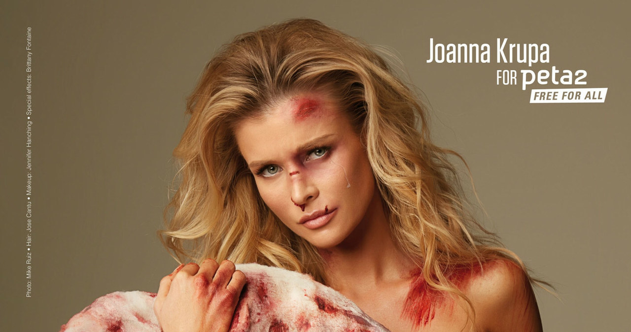 Joanna Krupa w kampanii PETA