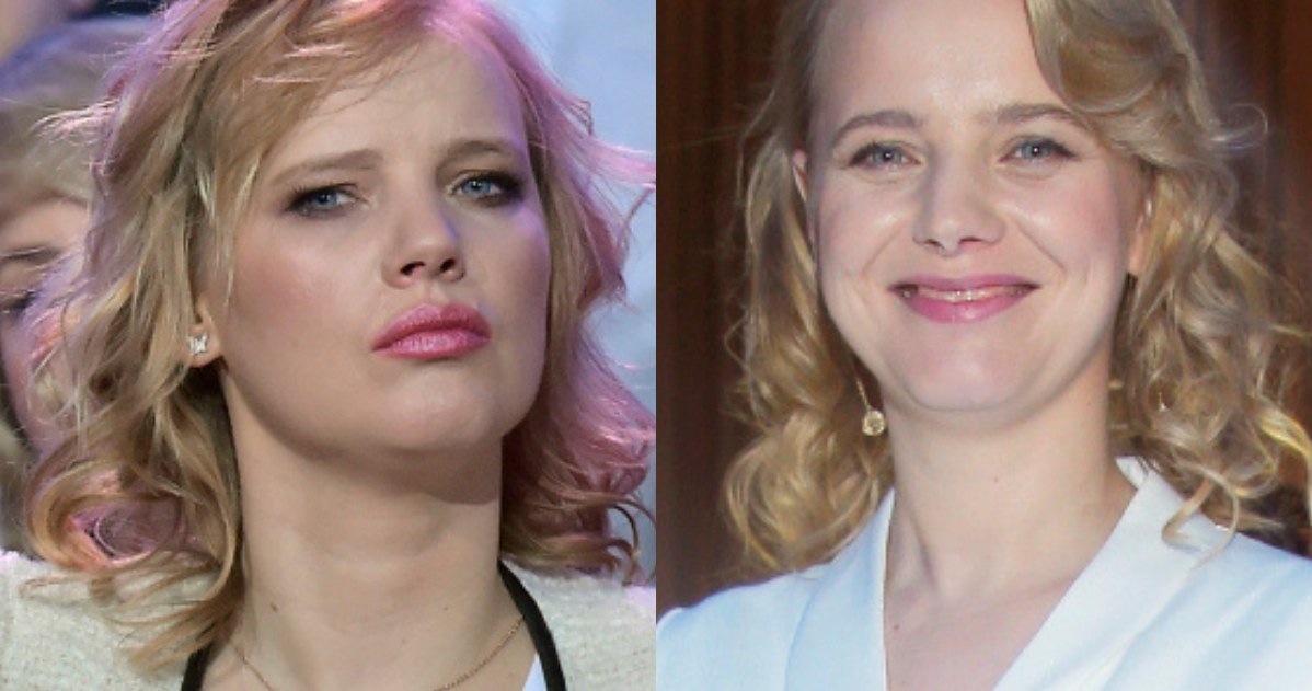 Joanna Kulig po lewej i Justyna Schneider po prawej