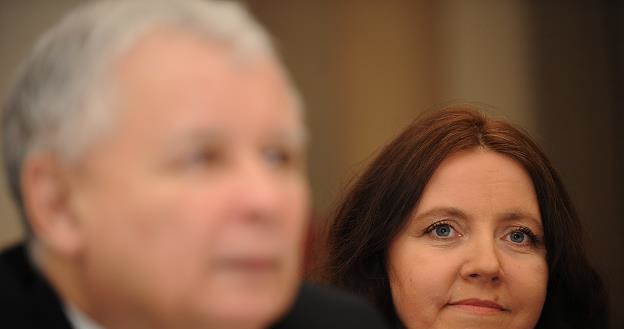 Joanna Lichocka i Jarosław Kaczyński. Fot. Adam Chełstowski /FORUM