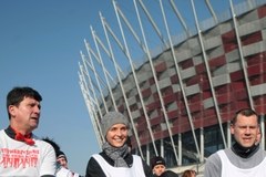 Joanna Mucha obiegła Stadion Narodowy