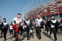 Joanna Mucha obiegła Stadion Narodowy