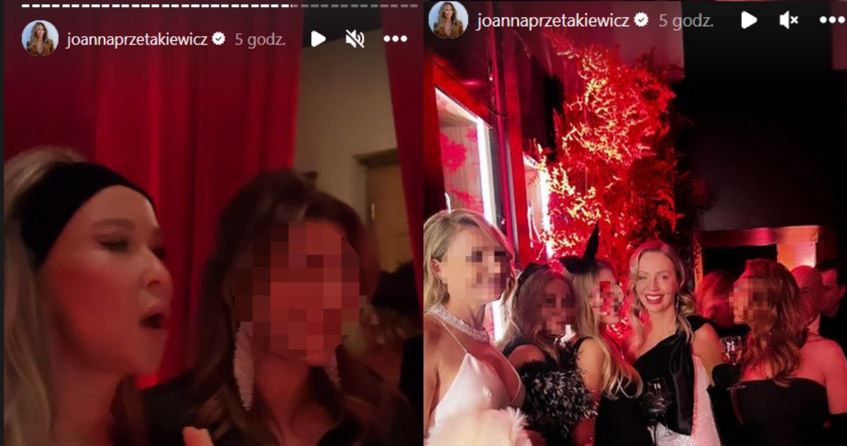 Joanna ochoczo pozowała z zaprosoznymi do zdjęć /Instagram