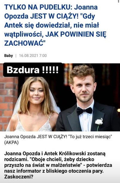 Joanna Opozda jest w ciąży? /Instagram