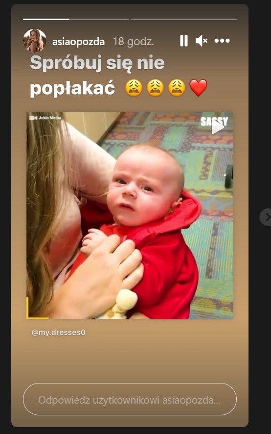 Joanna Opozda komentuje informacje o ciąży? /Instagram