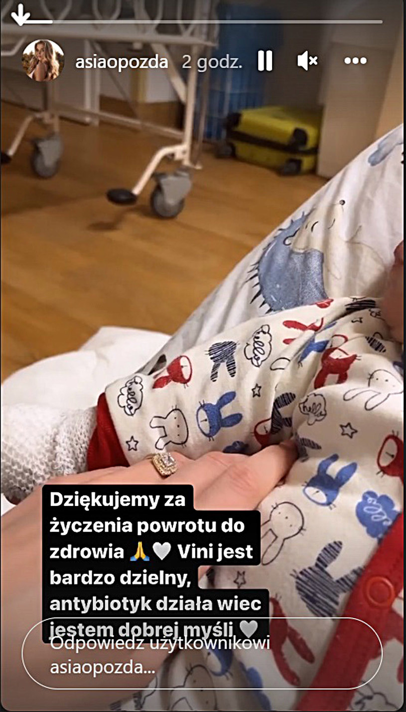 Joanna Opozda przekazała wieści ze szpitala /Instagram