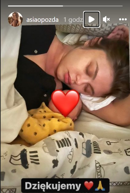 Joanna Opozda z synem /Instagram