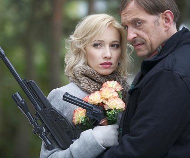 Joanna Orleańska i Janusz Chabior w filmie "Ostatnie piętro"