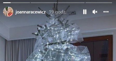 Joanna Racewicz pokazała też swoją choinkę /Screen z profilu www.instagram.com/joannaracewicz /Instagram