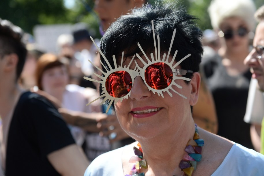 Joanna Senyszyn na Paradzie Równości /Bartłomiej Zborowski /PAP