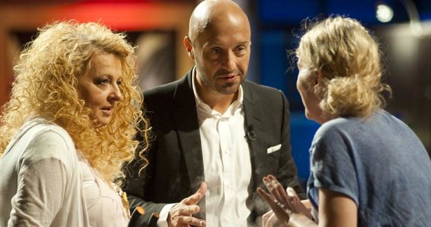 Joe Bastianich (w towarzystwie Magdy Gessler) na planie polskiej edycji programu "MasterChef" /materiały prasowe