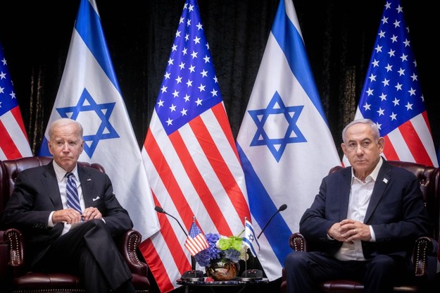 Joe Biden i Benjamin Netanjahu /Miriam Alster /PAP/Newscom