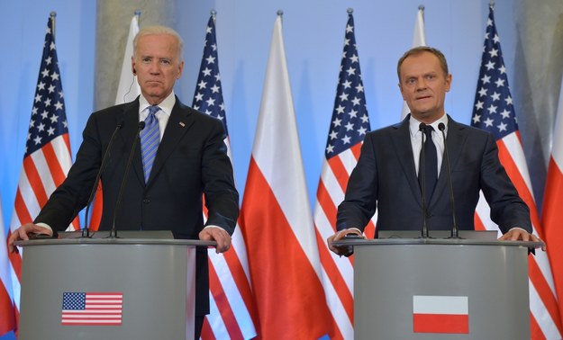 Joe Biden i Donald Tusk /Radek Pietruszka /PAP