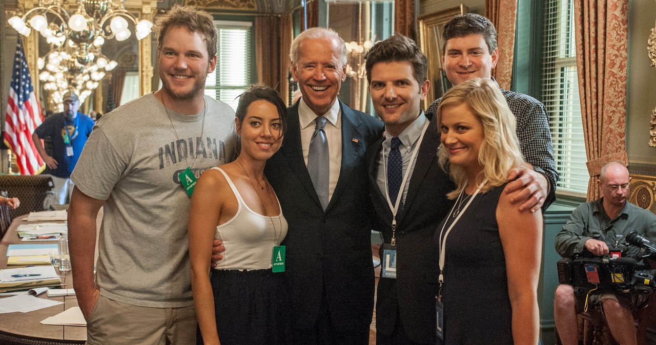 Joe Biden i ekipa serialu "Parks & Recreation" /NBC / Contributor /Getty Images