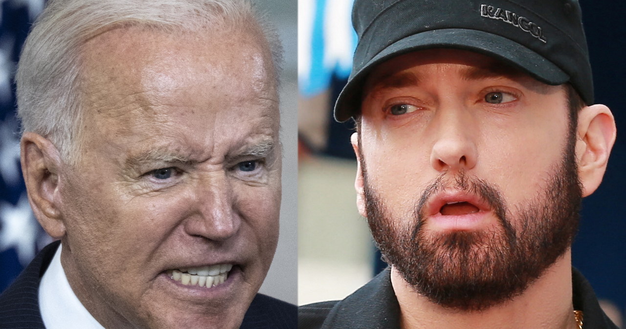 Joe Biden i Eminem /AFP