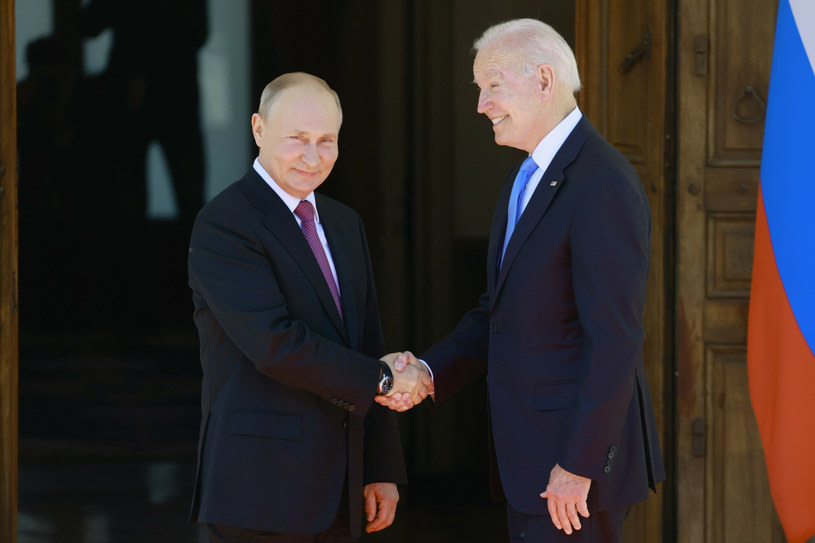 Joe Biden i Władimir Putin spotkali się w 2021 r. w Genewie; zdj. archiwalne /Pool Reuters/Associated Press/ /East News