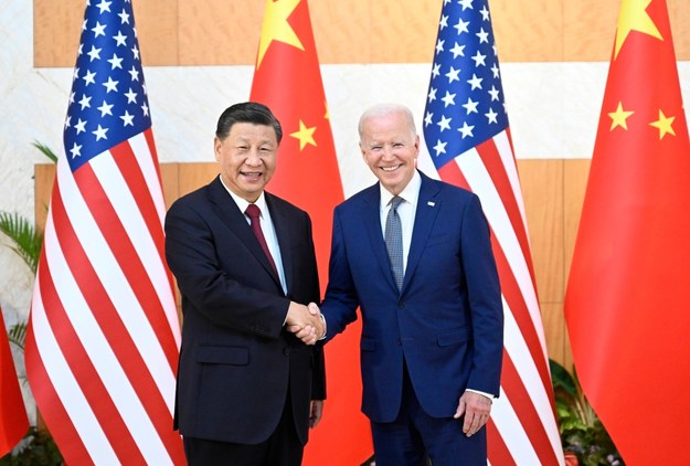 Joe Biden i Xi Jinping (zdjęcie z listopada 2022 r.) /XINHUA /LI XUEREN /PAP/EPA