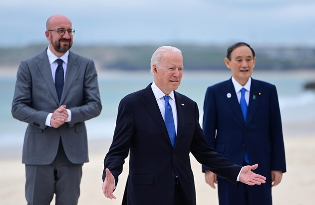 Joe Biden podczas szczytu G7 /NEIL HALL / POOL /PAP/EPA