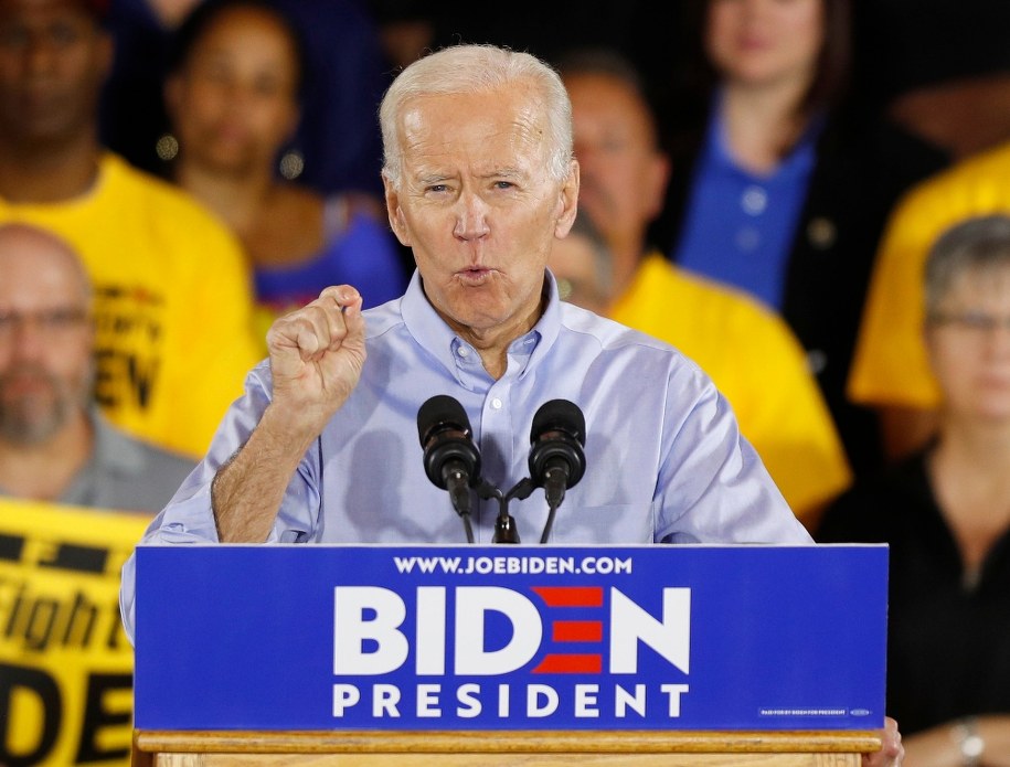 Joe Biden rozpoczął kampanię prezydencką /DAVID MAXWELL /PAP/EPA