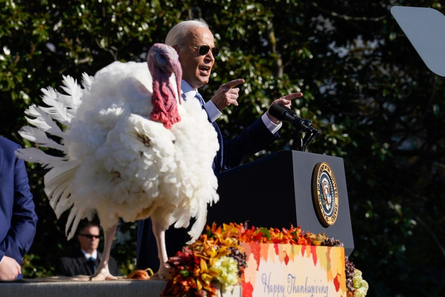 Joe Biden ułaskawił indyki /YURI GRIPAS /PAP/EPA