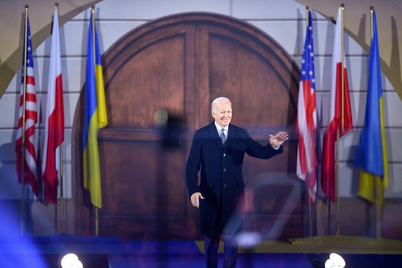 Joe Biden w Arkadach Kubickiego /Radek Pietruszka /PAP
