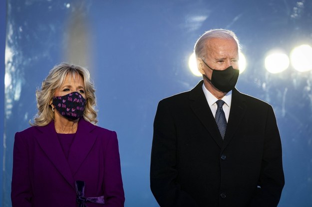 Joe Biden wraz z żoną Jill Biden /AL DRAGO / POOL /PAP/EPA