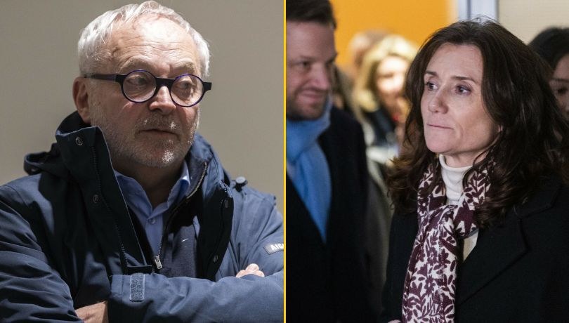 Joel Guerriau i Sandrine Josso przed ogłoszeniem wyroku /Paoloni Jeremy/ABACA/Abaca/East News /East News