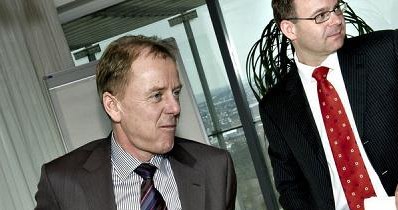 Joergen Buhl Rasmussen (L), dyrektor Carlsberga /AFP