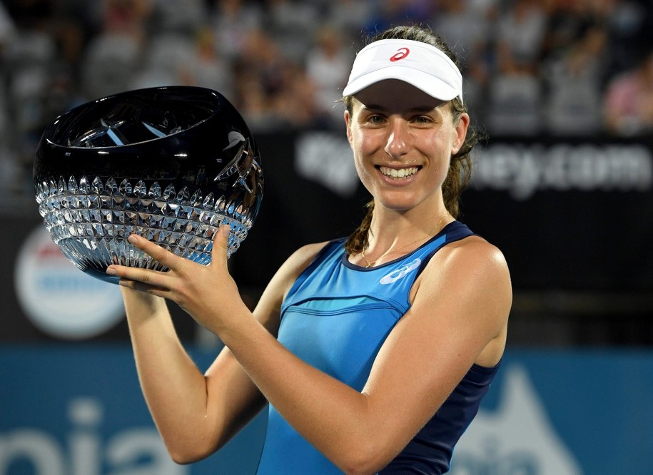 Johanna Konta /PAP/EPA/DAN HIMBRECHTS    /PAP/EPA