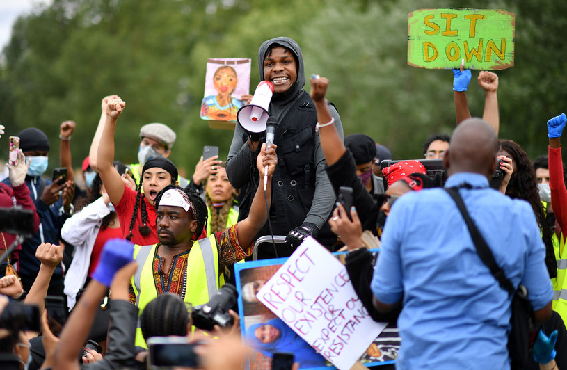John Boyega podczas protestu w Hyde Parku /Justin Setterfield /Getty Images