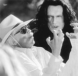 John Carpenter i Thomas Ian Griffith na planie filmu "Łowcy wampirów" /