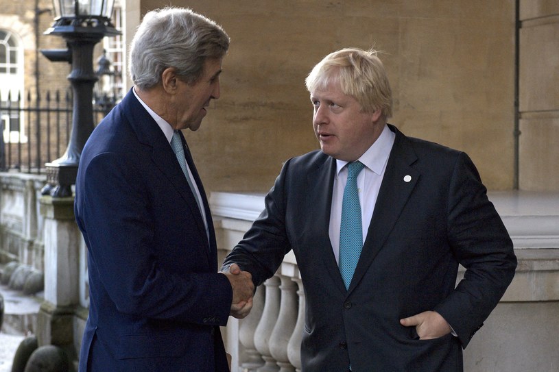 John Kerry i Boris Johnson /PAP/EPA