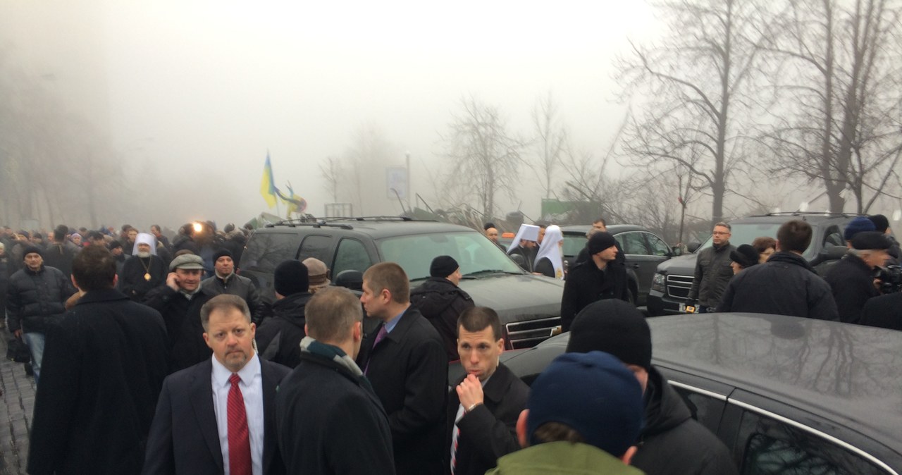 John Kerry w trakcie swojej wizyty na kijowskim Majdanie