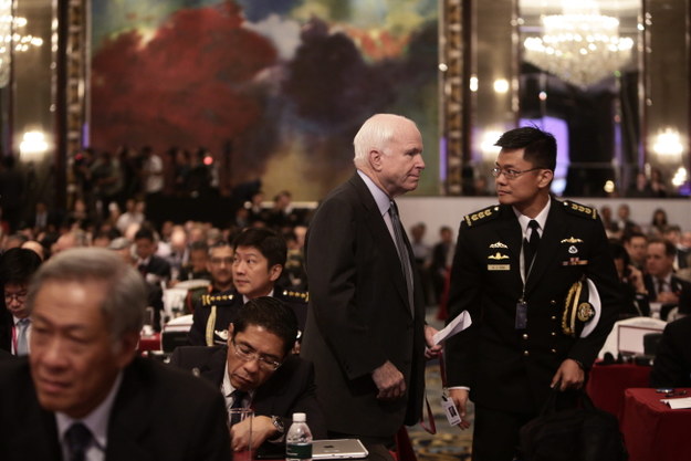 John McCain w Singapurze /PAP/EPA/WALLACE WOON /PAP/EPA