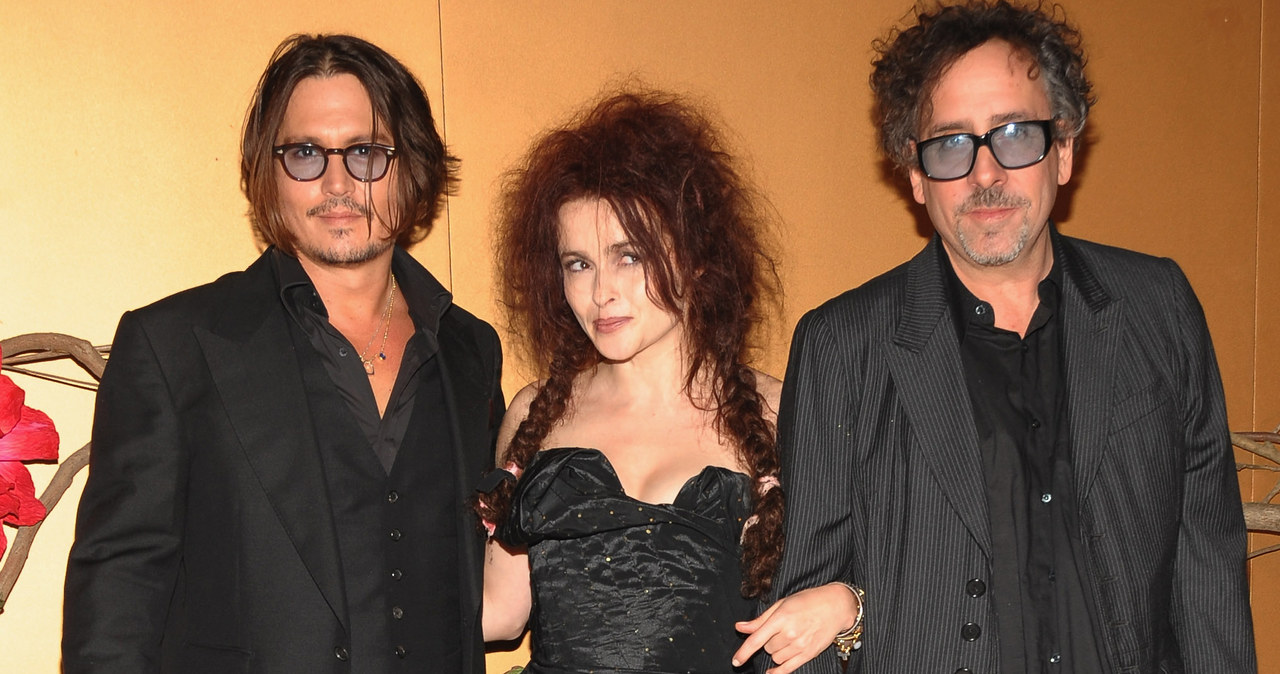 Johnny Depp, Helena Bonham Carter i Tim Burton w 2009 roku /Jamie McCarthy/WireImage /Getty Images