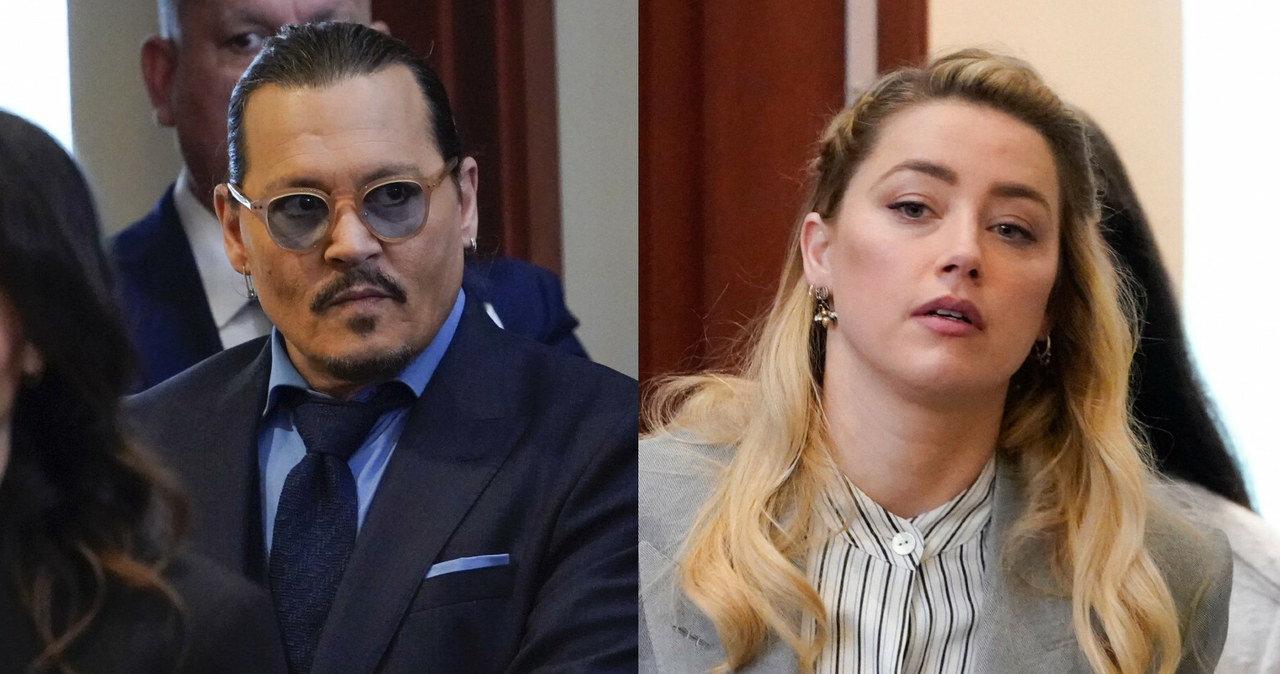 Johnny Depp i Amber Heard w sądzie /AP /East News