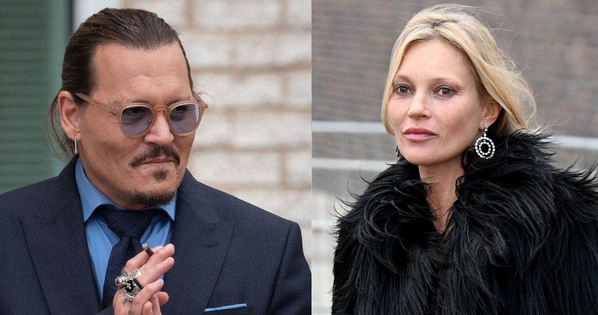 Johnny Depp i Kate Moss przyłapani na imprezie /Dave J Hogan/Getty Images /Getty Images