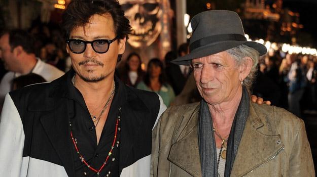 Johnny Depp i Keith Richards - obaj będą śpiewać pirackie pieśni / fot. Kevin Winter /Getty Images/Flash Press Media