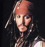 Johnny Depp jako Jack Sparrow... /