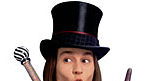 Johnny Depp jako Willy Wonka w filmie Tima Burtona /