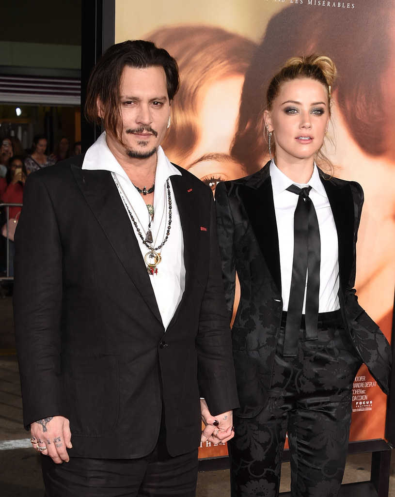 Johnny Depp obecnie jest mężem Amber Heard /Jason Merritt /Getty Images