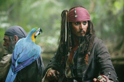 Johnny Depp: Pirat z papugą /