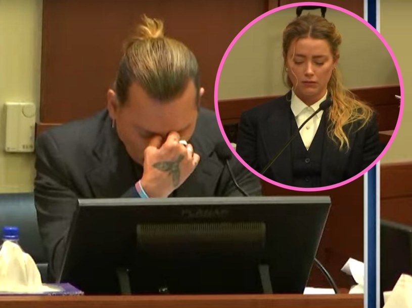 Johnny Depp załamał się w sądzie po usłyszeniu nagrania /screen z youtube.com/c/LawCrimeNetwork /materiał zewnętrzny