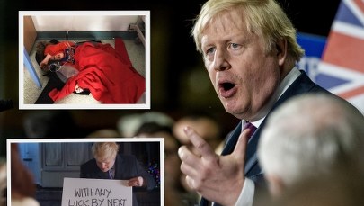 Johnson ratuje się klipem z "To właśnie miłość". Jego kampanię zrujnuje zdjęcie dziecka?