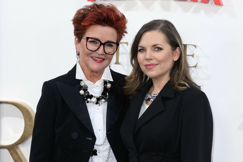 Jolanta i Aleksandra Kwaśniewskie brylują na ściance. Tak wyglądały na premierze finału „The Crown”