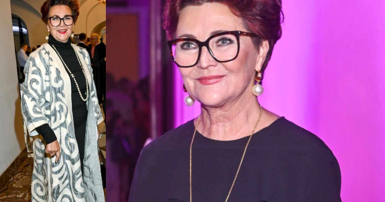 Jolanta Kwaśniewska zachwyciła stylizacją podczas wernisażu wystawy "Niech nas widzą!". /AKPA