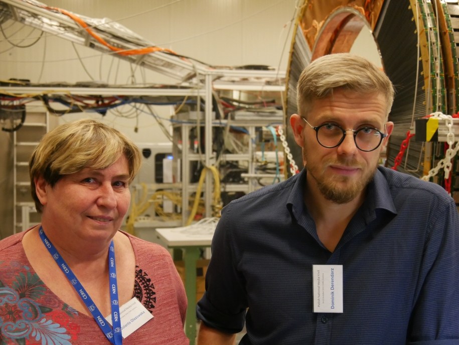 Jolanta Olszowska i dr Dominik Derendarz z IFJ PAN w Krakowie /Grzegorz Jasiński /RMF FM